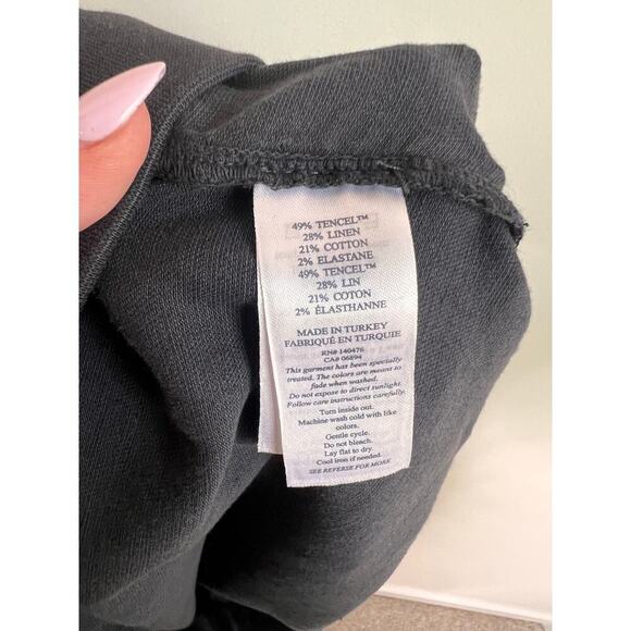 Faherty Arlie Day Pull On Rolled Cuff Lounge Short Washed Black Women's Size L - Picture 6 of 7